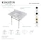 Kingston Brass 36X22 Carrara Marble Vanity Top W/Brass Feet Combo, Carrara Marble/Blk KVPB3630MBSQ0 - alternate 3